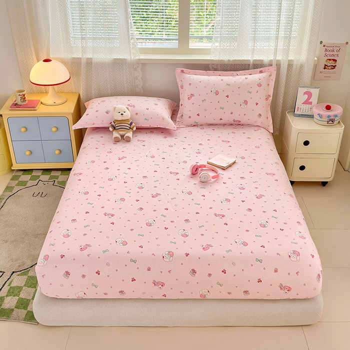 91家纺网 家纺一手货源 找家纺 拾物记 2026新款第一批12868A类全棉单品床笠系列（床笠宽度预留10厘米缩水尺寸, 90x200床笠高度15厘米，适合4-15厘米学生床垫使用，其他尺寸床笠高28cm 适合4-28厘米床垫使