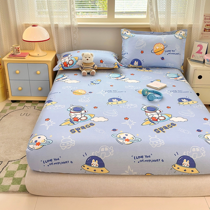 91家纺网 家纺一手货源 找家纺 拾物记 2026新款第一批12868A类全棉单品床笠系列（床笠宽度预留10厘米缩水尺寸, 90x200床笠高度15厘米，适合4-15厘米学生床垫使用，其他尺寸床笠高28cm 适合4-28厘米床垫使