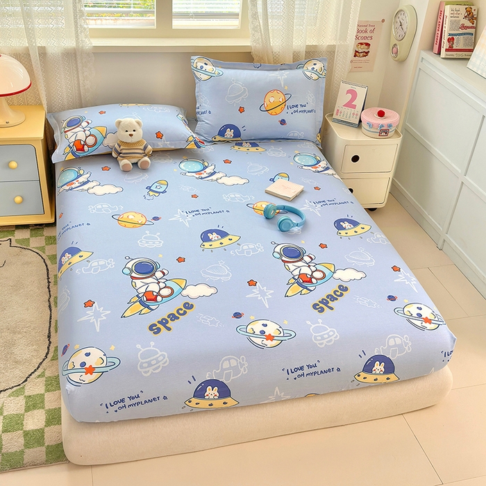 91家纺网 家纺一手货源 找家纺 拾物记 2026新款第一批12868A类全棉单品床笠系列（床笠宽度预留10厘米缩水尺寸, 90x200床笠高度15厘米，适合4-15厘米学生床垫使用，其他尺寸床笠高28cm 适合4-28厘米床垫使