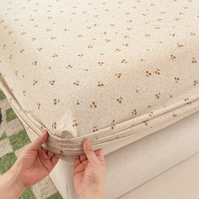 91家纺网 家纺一手货源 找家纺 拾物记 2026新款第一批12868A类全棉单品床笠系列（床笠宽度预留10厘米缩水尺寸, 90x200床笠高度15厘米，适合4-15厘米学生床垫使用，其他尺寸床笠高28cm 适合4-28厘米床垫使