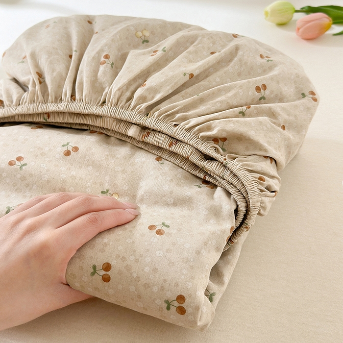 91家纺网 家纺一手货源 找家纺 拾物记 2026新款第一批12868A类全棉单品床笠系列（床笠宽度预留10厘米缩水尺寸, 90x200床笠高度15厘米，适合4-15厘米学生床垫使用，其他尺寸床笠高28cm 适合4-28厘米床垫使