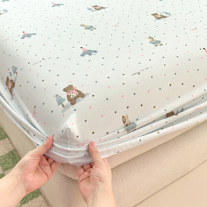 91家纺网 家纺一手货源 找家纺 拾物记 2026新款第一批12868A类全棉单品床笠系列（床笠宽度预留10厘米缩水尺寸, 90x200床笠高度15厘米，适合4-15厘米学生床垫使用，其他尺寸床笠高28cm 适合4-28厘米床垫使