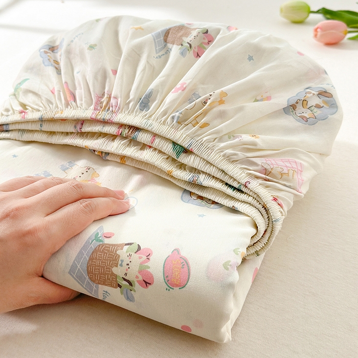 91家纺网 家纺一手货源 找家纺 拾物记 2026新款第一批12868A类全棉单品床笠系列（床笠宽度预留10厘米缩水尺寸, 90x200床笠高度15厘米，适合4-15厘米学生床垫使用，其他尺寸床笠高28cm 适合4-28厘米床垫使