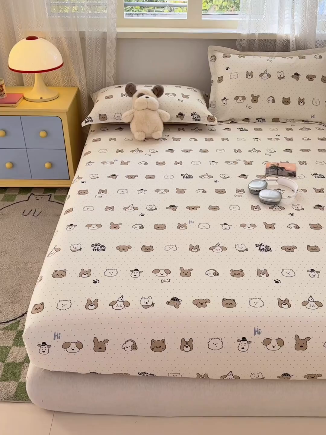 91家纺网 家纺一手货源 找家纺 拾物记 2026新款第一批12868A类全棉单品床笠系列（床笠宽度预留10厘米缩水尺寸, 90x200床笠高度15厘米，适合4-15厘米学生床垫使用，其他尺寸床笠高28cm 适合4-28厘米床垫使