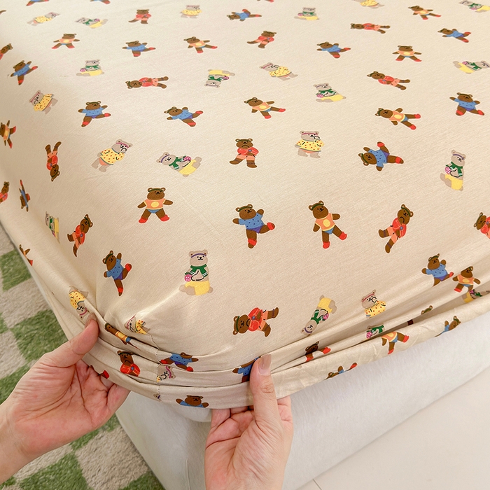 91家纺网 家纺一手货源 找家纺 拾物记 2026新款第一批12868A类全棉单品床笠系列（床笠宽度预留10厘米缩水尺寸, 90x200床笠高度15厘米，适合4-15厘米学生床垫使用，其他尺寸床笠高28cm 适合4-28厘米床垫使