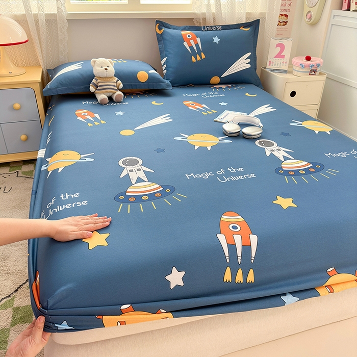 91家纺网 家纺一手货源 找家纺 拾物记 2026新款第一批12868A类全棉单品床笠系列（床笠宽度预留10厘米缩水尺寸, 90x200床笠高度15厘米，适合4-15厘米学生床垫使用，其他尺寸床笠高28cm 适合4-28厘米床垫使