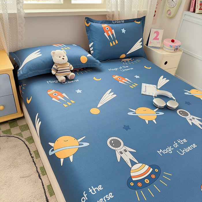 91家纺网 家纺一手货源 找家纺 拾物记 2026新款第一批12868A类全棉单品床笠系列（床笠宽度预留10厘米缩水尺寸, 90x200床笠高度15厘米，适合4-15厘米学生床垫使用，其他尺寸床笠高28cm 适合4-28厘米床垫使