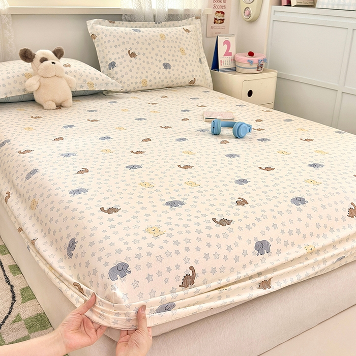 91家纺网 家纺一手货源 找家纺 拾物记 2026新款第一批12868A类全棉单品床笠系列（床笠宽度预留10厘米缩水尺寸, 90x200床笠高度15厘米，适合4-15厘米学生床垫使用，其他尺寸床笠高28cm 适合4-28厘米床垫使