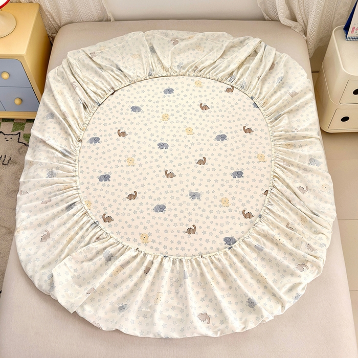 91家纺网 家纺一手货源 找家纺 拾物记 2026新款第一批12868A类全棉单品床笠系列（床笠宽度预留10厘米缩水尺寸, 90x200床笠高度15厘米，适合4-15厘米学生床垫使用，其他尺寸床笠高28cm 适合4-28厘米床垫使