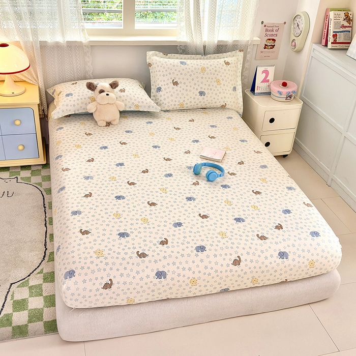 91家纺网 家纺一手货源 找家纺 拾物记 2026新款第一批12868A类全棉单品床笠系列（床笠宽度预留10厘米缩水尺寸, 90x200床笠高度15厘米，适合4-15厘米学生床垫使用，其他尺寸床笠高28cm 适合4-28厘米床垫使