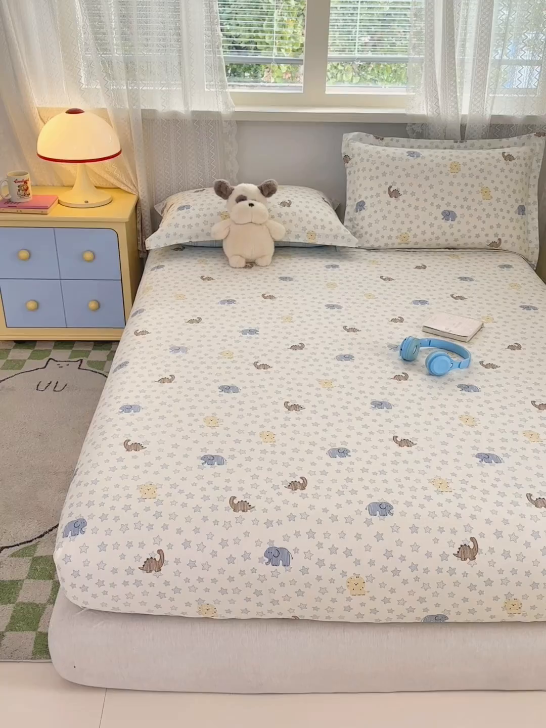 91家纺网 家纺一手货源 找家纺 拾物记 2026新款第一批12868A类全棉单品床笠系列（床笠宽度预留10厘米缩水尺寸, 90x200床笠高度15厘米，适合4-15厘米学生床垫使用，其他尺寸床笠高28cm 适合4-28厘米床垫使