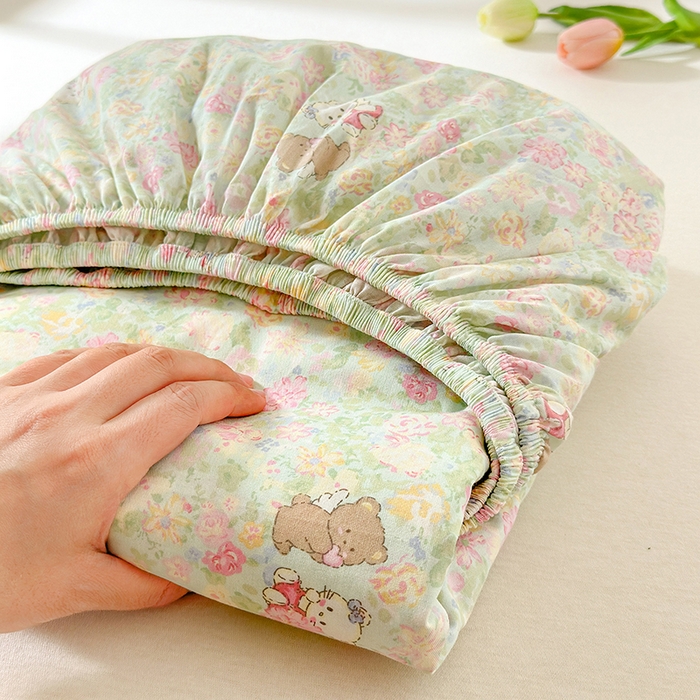 91家纺网 家纺一手货源 找家纺 拾物记 2026新款第一批12868A类全棉单品床笠系列（床笠宽度预留10厘米缩水尺寸, 90x200床笠高度15厘米，适合4-15厘米学生床垫使用，其他尺寸床笠高28cm 适合4-28厘米床垫使