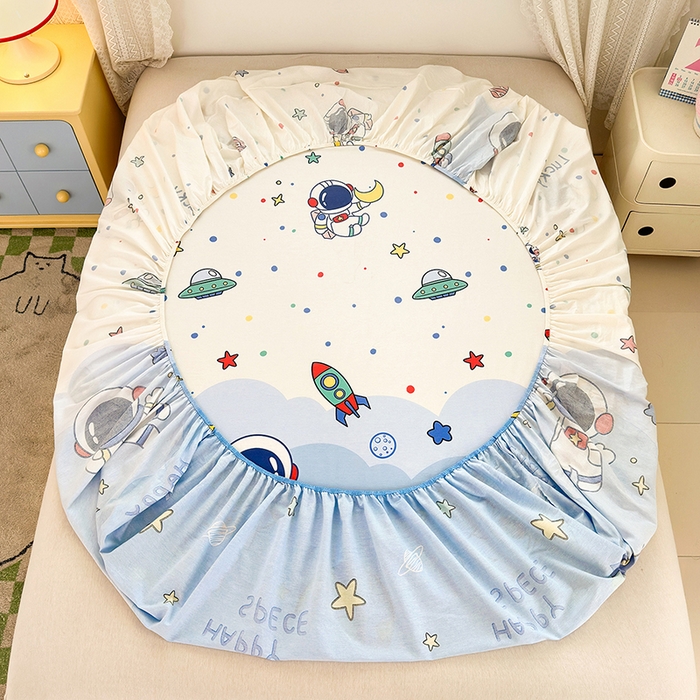 91家纺网 家纺一手货源 找家纺 拾物记 2026新款第一批12868A类全棉单品床笠系列（床笠宽度预留10厘米缩水尺寸, 90x200床笠高度15厘米，适合4-15厘米学生床垫使用，其他尺寸床笠高28cm 适合4-28厘米床垫使