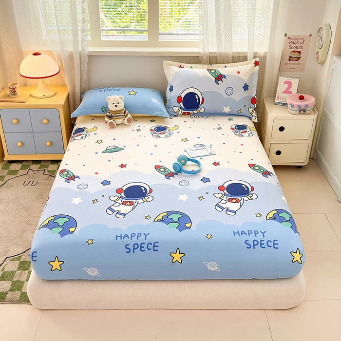 91家纺网 家纺一手货源 找家纺 拾物记 2026新款第一批12868A类全棉单品床笠系列（床笠宽度预留10厘米缩水尺寸, 90x200床笠高度15厘米，适合4-15厘米学生床垫使用，其他尺寸床笠高28cm 适合4-28厘米床垫使