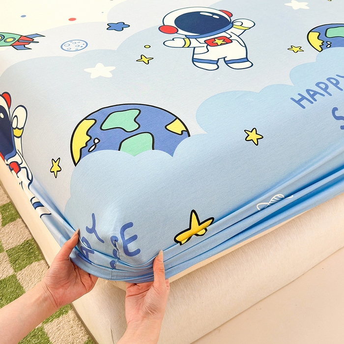 91家纺网 家纺一手货源 找家纺 拾物记 2026新款第一批12868A类全棉单品床笠系列（床笠宽度预留10厘米缩水尺寸, 90x200床笠高度15厘米，适合4-15厘米学生床垫使用，其他尺寸床笠高28cm 适合4-28厘米床垫使