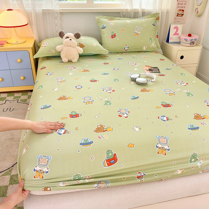 91家纺网 家纺一手货源 找家纺 拾物记 2026新款第一批12868A类全棉单品床笠系列（床笠宽度预留10厘米缩水尺寸, 90x200床笠高度15厘米，适合4-15厘米学生床垫使用，其他尺寸床笠高28cm 适合4-28厘米床垫使