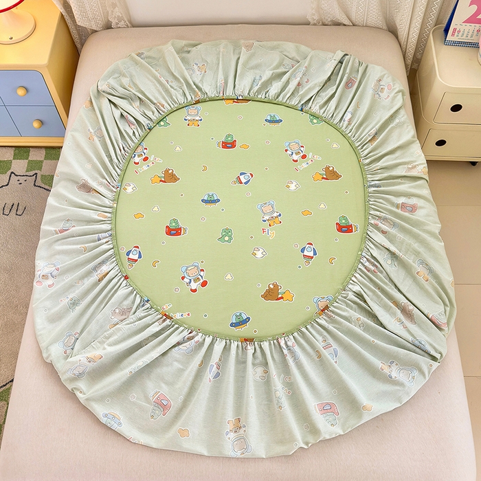 91家纺网 家纺一手货源 找家纺 拾物记 2026新款第一批12868A类全棉单品床笠系列（床笠宽度预留10厘米缩水尺寸, 90x200床笠高度15厘米，适合4-15厘米学生床垫使用，其他尺寸床笠高28cm 适合4-28厘米床垫使