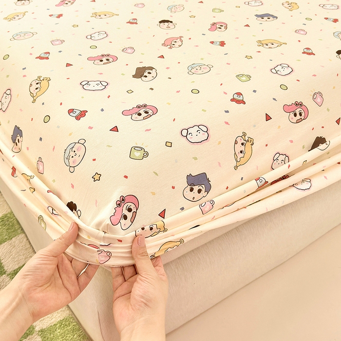 91家纺网 家纺一手货源 找家纺 拾物记 2026新款第一批12868A类全棉单品床笠系列（床笠宽度预留10厘米缩水尺寸, 90x200床笠高度15厘米，适合4-15厘米学生床垫使用，其他尺寸床笠高28cm 适合4-28厘米床垫使