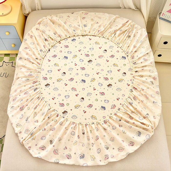 91家纺网 家纺一手货源 找家纺 拾物记 2026新款第一批12868A类全棉单品床笠系列（床笠宽度预留10厘米缩水尺寸, 90x200床笠高度15厘米，适合4-15厘米学生床垫使用，其他尺寸床笠高28cm 适合4-28厘米床垫使