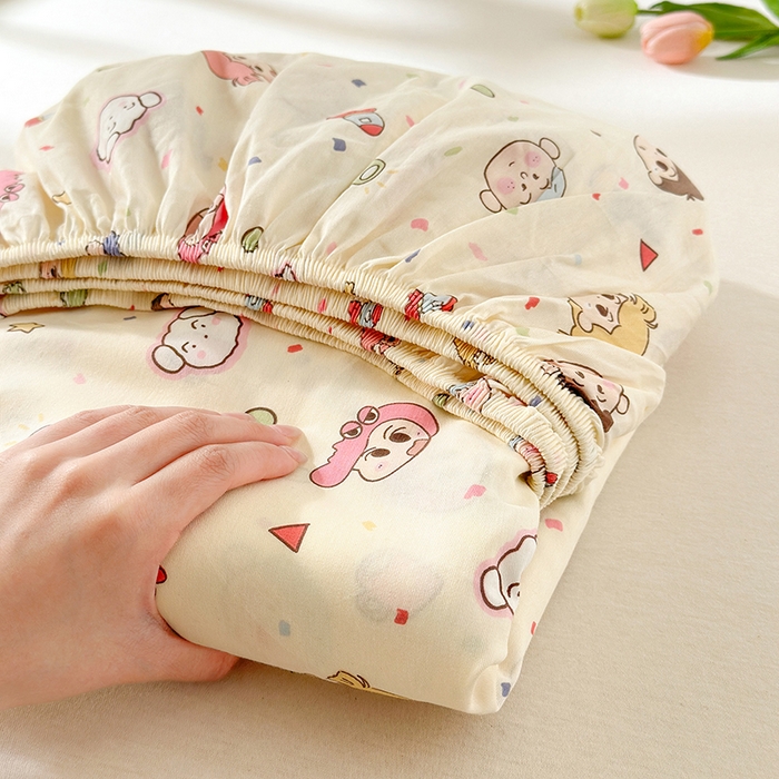 91家纺网 家纺一手货源 找家纺 拾物记 2026新款第一批12868A类全棉单品床笠系列（床笠宽度预留10厘米缩水尺寸, 90x200床笠高度15厘米，适合4-15厘米学生床垫使用，其他尺寸床笠高28cm 适合4-28厘米床垫使