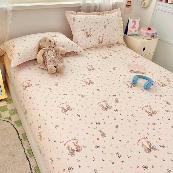 91家纺网 家纺一手货源 找家纺 拾物记 2026新款第一批12868A类全棉单品床笠系列（床笠宽度预留10厘米缩水尺寸, 90x200床笠高度15厘米，适合4-15厘米学生床垫使用，其他尺寸床笠高28cm 适合4-28厘米床垫使