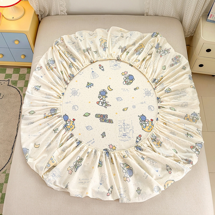 91家纺网 家纺一手货源 找家纺 拾物记 2026新款第一批12868A类全棉单品床笠系列（床笠宽度预留10厘米缩水尺寸, 90x200床笠高度15厘米，适合4-15厘米学生床垫使用，其他尺寸床笠高28cm 适合4-28厘米床垫使