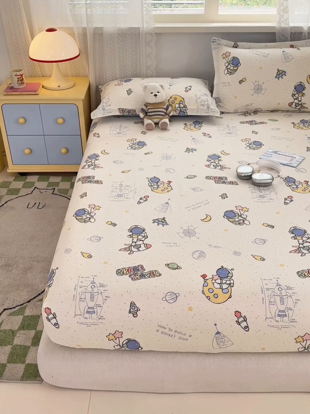 91家纺网 家纺一手货源 找家纺 拾物记 2026新款第一批12868A类全棉单品床笠系列（床笠宽度预留10厘米缩水尺寸, 90x200床笠高度15厘米，适合4-15厘米学生床垫使用，其他尺寸床笠高28cm 适合4-28厘米床垫使