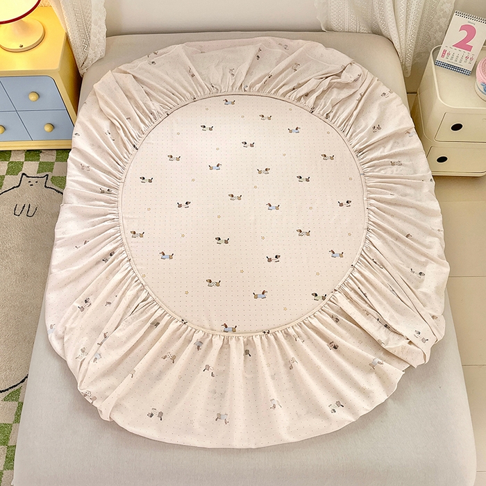 91家纺网 家纺一手货源 找家纺 拾物记 2026新款第一批12868A类全棉单品床笠系列（床笠宽度预留10厘米缩水尺寸, 90x200床笠高度15厘米，适合4-15厘米学生床垫使用，其他尺寸床笠高28cm 适合4-28厘米床垫使