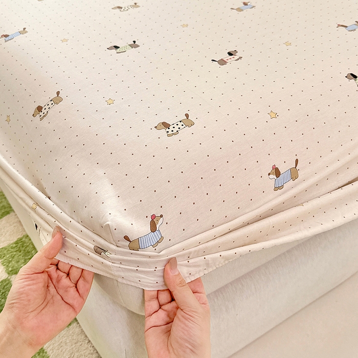 91家纺网 家纺一手货源 找家纺 拾物记 2026新款第一批12868A类全棉单品床笠系列（床笠宽度预留10厘米缩水尺寸, 90x200床笠高度15厘米，适合4-15厘米学生床垫使用，其他尺寸床笠高28cm 适合4-28厘米床垫使