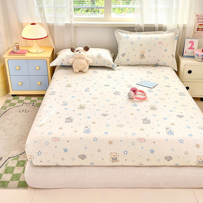 91家纺网 家纺一手货源 找家纺 拾物记 2026新款第一批12868A类全棉单品床笠系列（床笠宽度预留10厘米缩水尺寸, 90x200床笠高度15厘米，适合4-15厘米学生床垫使用，其他尺寸床笠高28cm 适合4-28厘米床垫使