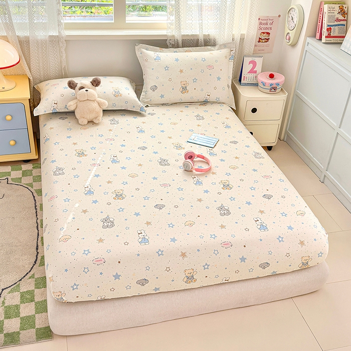 91家纺网 家纺一手货源 找家纺 拾物记 2026新款第一批12868A类全棉单品床笠系列（床笠宽度预留10厘米缩水尺寸, 90x200床笠高度15厘米，适合4-15厘米学生床垫使用，其他尺寸床笠高28cm 适合4-28厘米床垫使