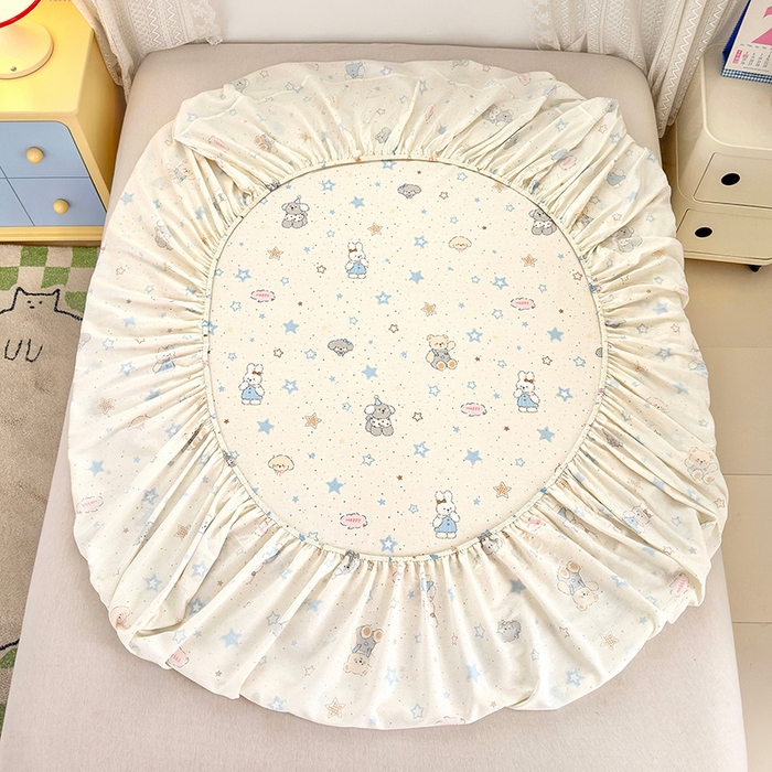 91家纺网 家纺一手货源 找家纺 拾物记 2026新款第一批12868A类全棉单品床笠系列（床笠宽度预留10厘米缩水尺寸, 90x200床笠高度15厘米，适合4-15厘米学生床垫使用，其他尺寸床笠高28cm 适合4-28厘米床垫使