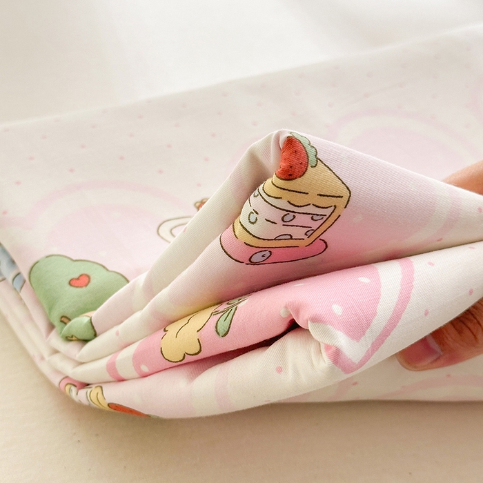 91家纺网 家纺一手货源 找家纺 拾物记 2026新款第一批12868A类新疆全棉单品床单系列 爱心喵