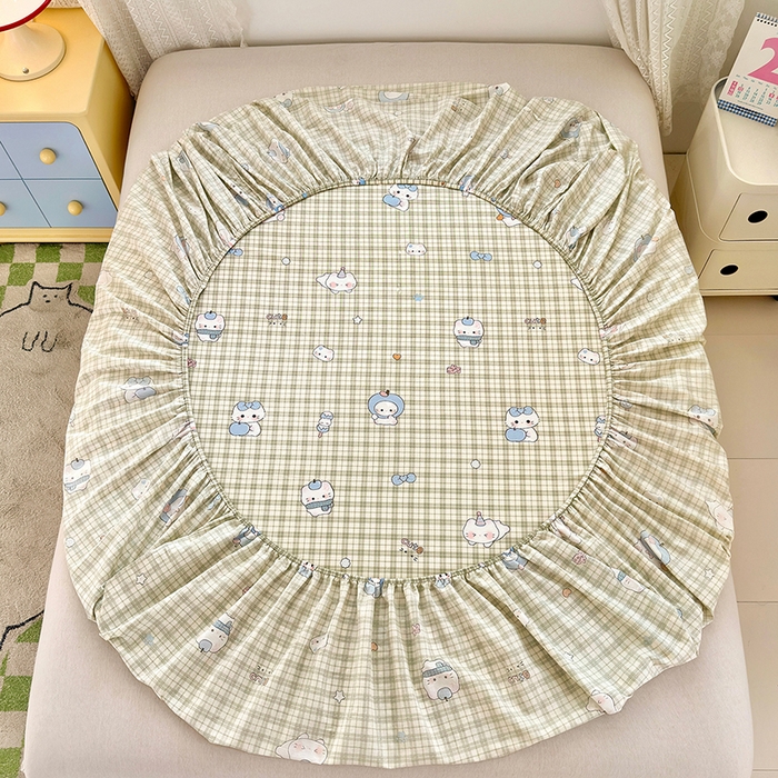 91家纺网 家纺一手货源 找家纺 拾物记 2026新款第一批12868A类全棉单品床笠系列（床笠宽度预留10厘米缩水尺寸, 90x200床笠高度15厘米，适合4-15厘米学生床垫使用，其他尺寸床笠高28cm 适合4-28厘米床垫使