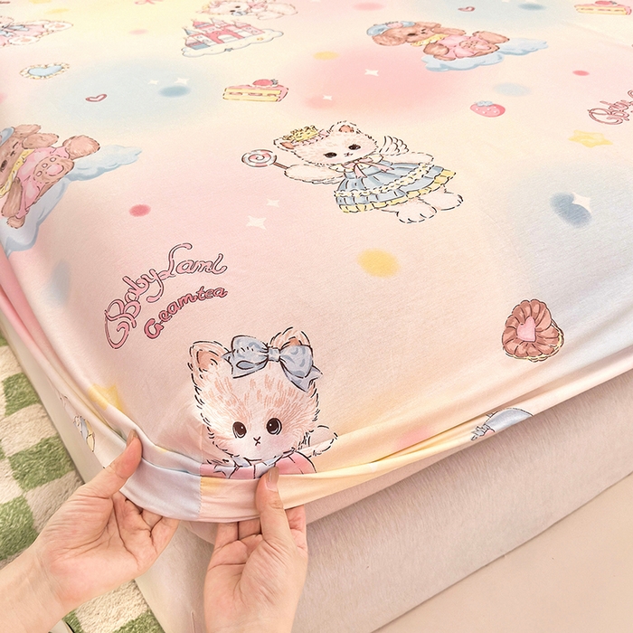 91家纺网 家纺一手货源 找家纺 拾物记 2026新款第一批12868A类全棉单品床笠系列（床笠宽度预留10厘米缩水尺寸, 90x200床笠高度15厘米，适合4-15厘米学生床垫使用，其他尺寸床笠高28cm 适合4-28厘米床垫使