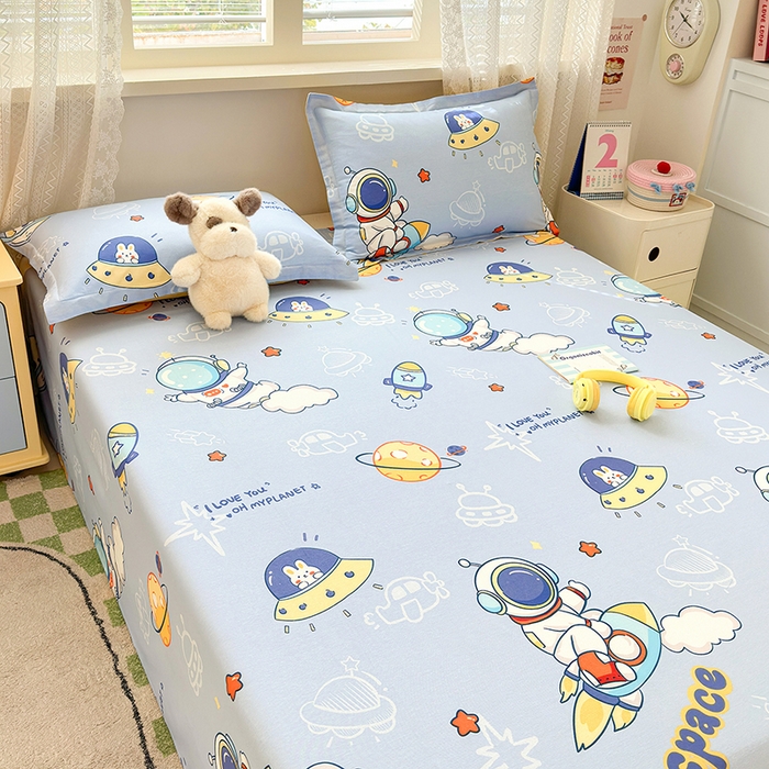 91家纺网 家纺一手货源 找家纺 拾物记 2026新款第一批12868A类新疆全棉单品床单系列 乘风宇宙