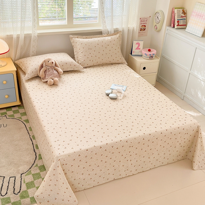 91家纺网 家纺一手货源 找家纺 拾物记 2026新款第一批12868A类新疆全棉单品床单系列 刺绣潮声