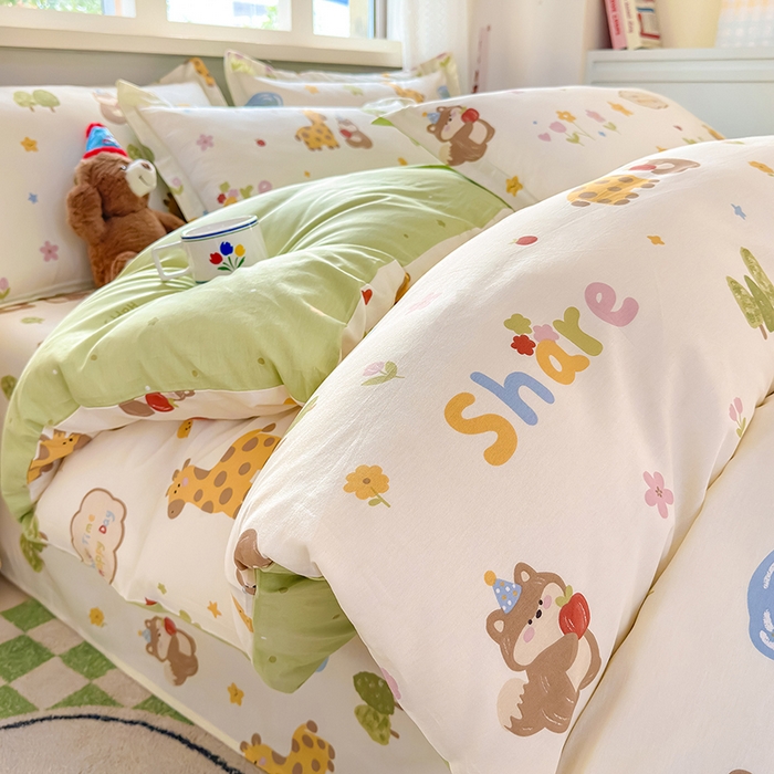 91家纺网 家纺一手货源 找家纺 （总）拾物记 2026新款第一批12868A类全棉单品被套系列（预留7-9厘米的缩水尺寸，加厚金属双拉链头、暗线四面锁边，四角全棉绑带）