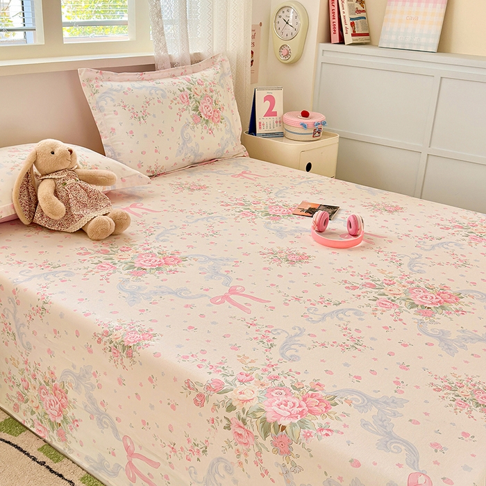 91家纺网 家纺一手货源 找家纺 拾物记 2026新款第一批12868A类新疆全棉单品床单系列 花漫歌