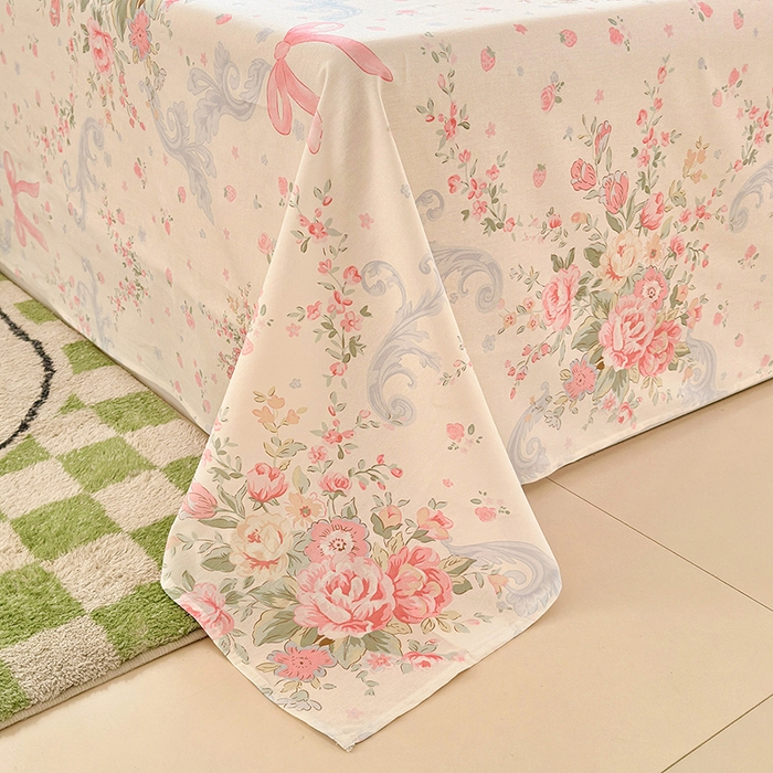 91家纺网 家纺一手货源 找家纺 拾物记 2026新款第一批12868A类新疆全棉单品床单系列 花漫歌