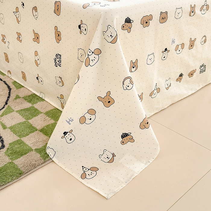 91家纺网 家纺一手货源 找家纺 拾物记 2026新款第一批12868A类新疆全棉单品床单系列 简笔小汪