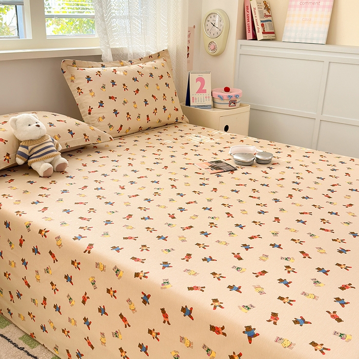 91家纺网 家纺一手货源 找家纺 拾物记 2026新款第一批12868A类新疆全棉单品床单系列 开心派对