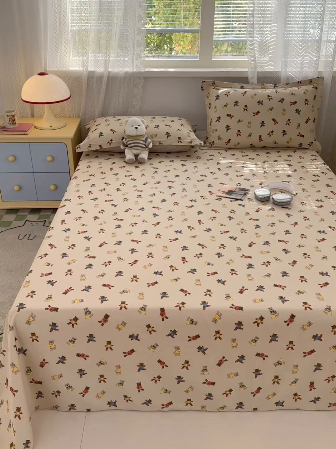 91家纺网 家纺一手货源 找家纺 拾物记 2026新款第一批12868A类新疆全棉单品床单系列 开心派对