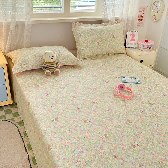 91家纺网 家纺一手货源 找家纺 拾物记 2026新款第一批12868A类新疆全棉单品床单系列 美梦花园