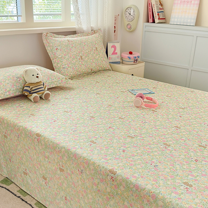 91家纺网 家纺一手货源 找家纺 拾物记 2026新款第一批12868A类新疆全棉单品床单系列 美梦花园