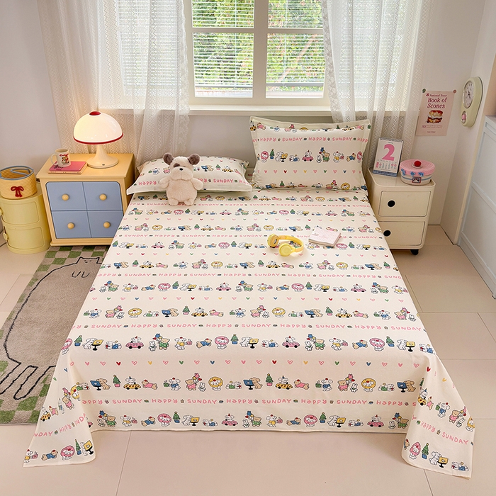 91家纺网 家纺一手货源 找家纺 拾物记 2026新款第一批12868A类新疆全棉单品床单系列 咪咕日常