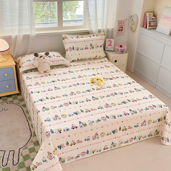 91家纺网 家纺一手货源 找家纺 拾物记 2026新款第一批12868A类新疆全棉单品床单系列 咪咕日常