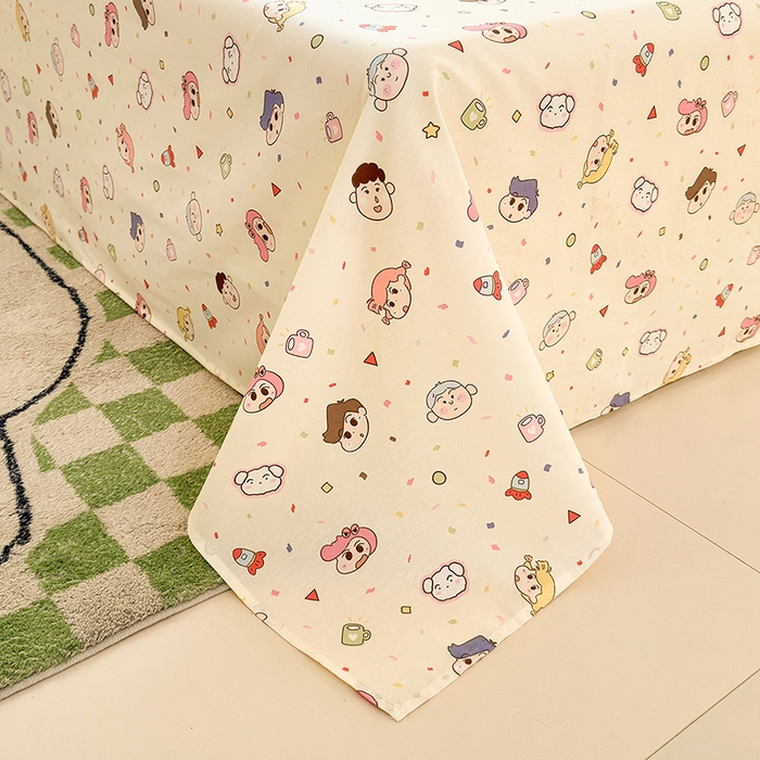 91家纺网 家纺一手货源 找家纺 拾物记 2026新款第一批12868A类新疆全棉单品床单系列 糖果幼儿园