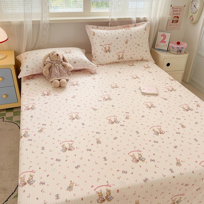 91家纺网 家纺一手货源 找家纺 拾物记 2026新款第一批12868A类新疆全棉单品床单系列 甜蜜纪念日