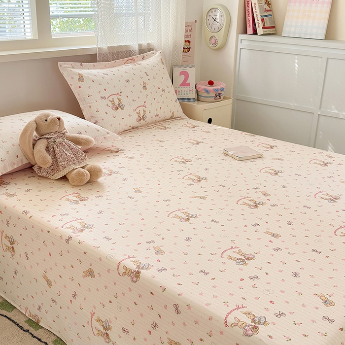 91家纺网 家纺一手货源 找家纺 拾物记 2026新款第一批12868A类新疆全棉单品床单系列 甜蜜纪念日